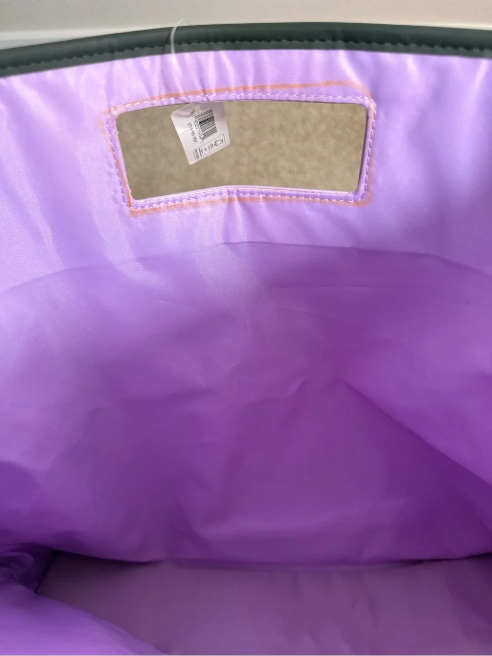 Clinique Violet Tote with Lavender Handle Accent